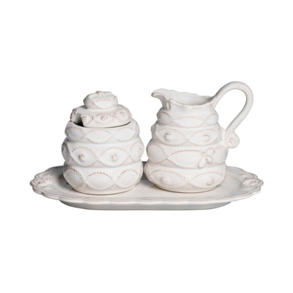 Juliska Other - Juliska Jardins du Monde 3 pc creamer and sugar set whitewash